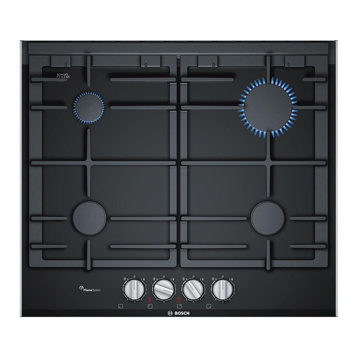 اجاق گاز صفحه ای شیشه ای بوش مدل PRP6A6D70 - [ مشکی ] Bosch PRP6A6D70 Glass Gas Hob